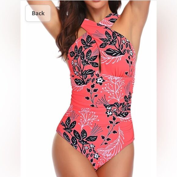 YOU DI AN
One Piece Swimsuit Tummy Control Bathing Suit Criss-Cross - Picture 11 of 11